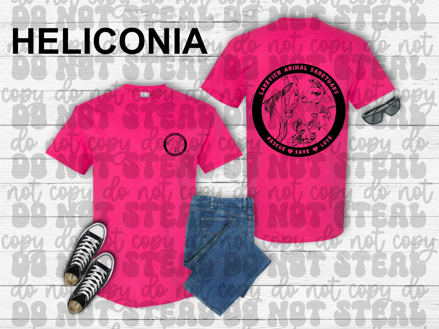 Lakeview Animal Sanctuary Short Sleeve Shirts