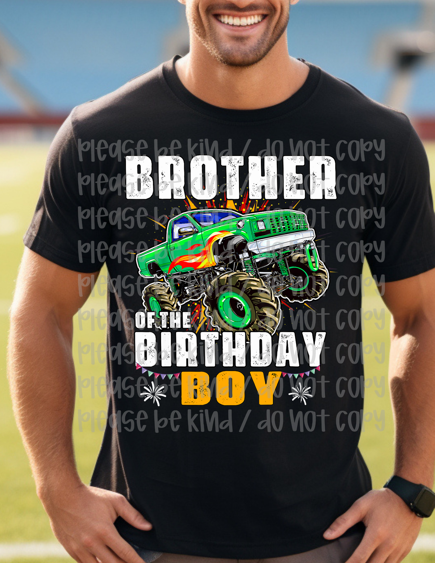 Brother Of The Birthday Boy Green Truck