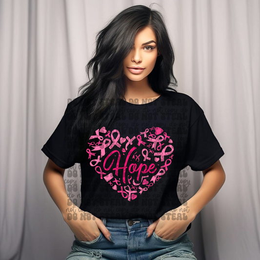 Hope Ribbon Heart