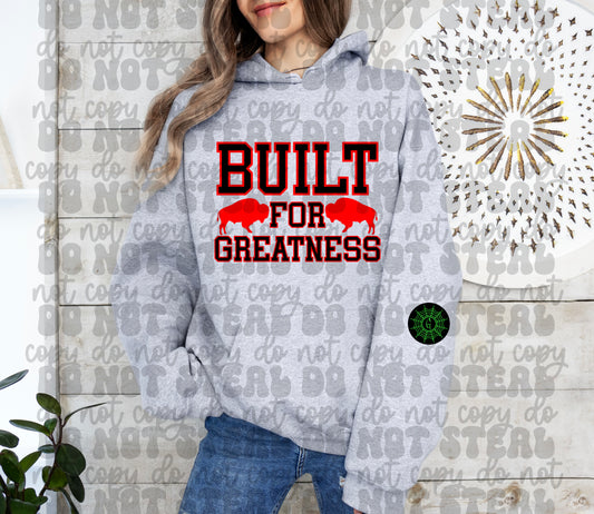 Built For Greatness Red Hockey