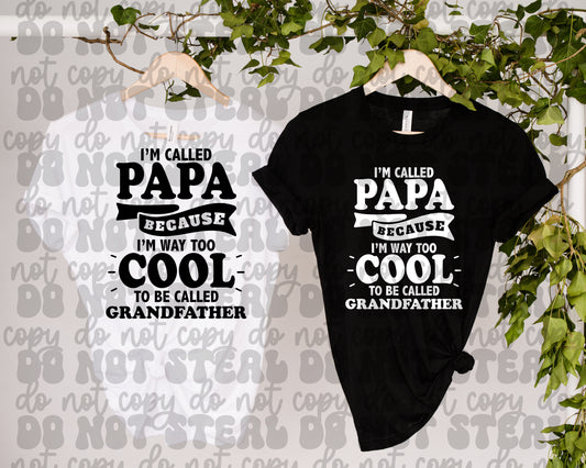 I'm Called Papa Because I'm Way Too Cool